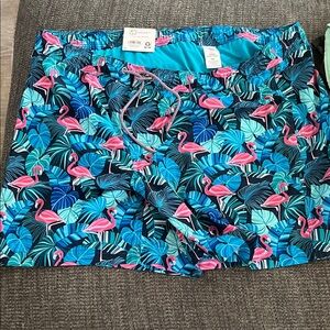Tropical Flamingo Swim Trunks